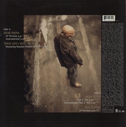 2PAC DEAR MAMA LPレコード 2Pac – Dear Mama – CD (Cardboard Sleeve, Single), 1999